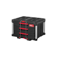 Ящик для инструмента с 3-мя выдвижными отсеками PACKOUT MILWAUKEE DRAWER BOX (560x410х363мм)