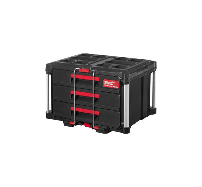 Ящик для инструмента с 3-мя выдвижными отсеками PACKOUT MILWAUKEE DRAWER BOX (560x410х363мм)