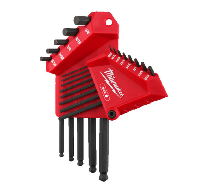 Набор ключей шестигранных дюймовых HEX MILWAUKEE, (0,050-3/8) (13шт)