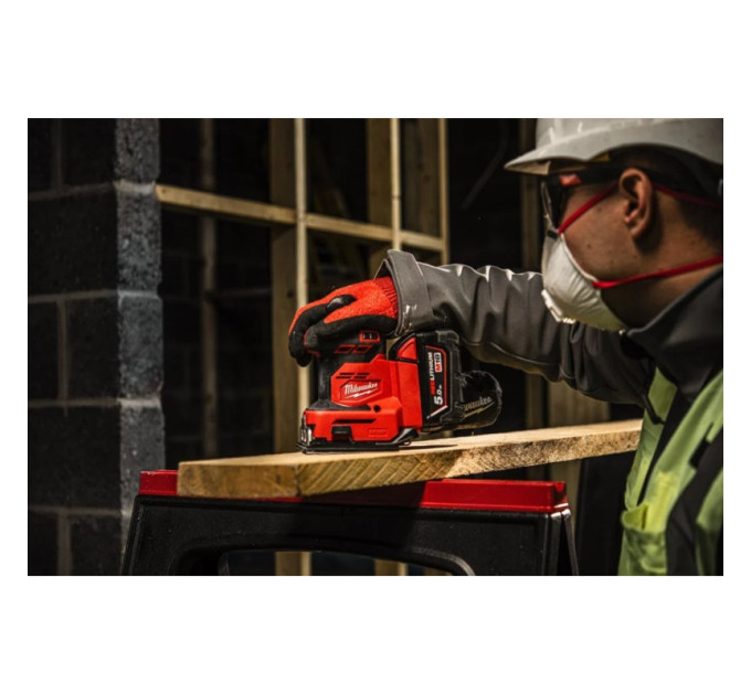 Шліфмашина вібраційна акумуляторна MILWAUKEE M18 BQSS-502B (ЗУ+2акк.Х5Ач+сумка)