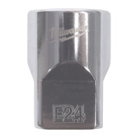Головка торцевая хромированная TORX Е-стандарт ½” MILWAUKEE, E24 Головка торцевая хромированная TORX Е-стандарт ½” MILWAUKEE, E24