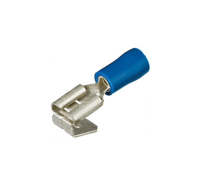 Гильзы флажковые изолированные с отводом 6,3х0,8мм KNIPEX 97 99 091, (1,5-2,5мм²) (100шт), синие