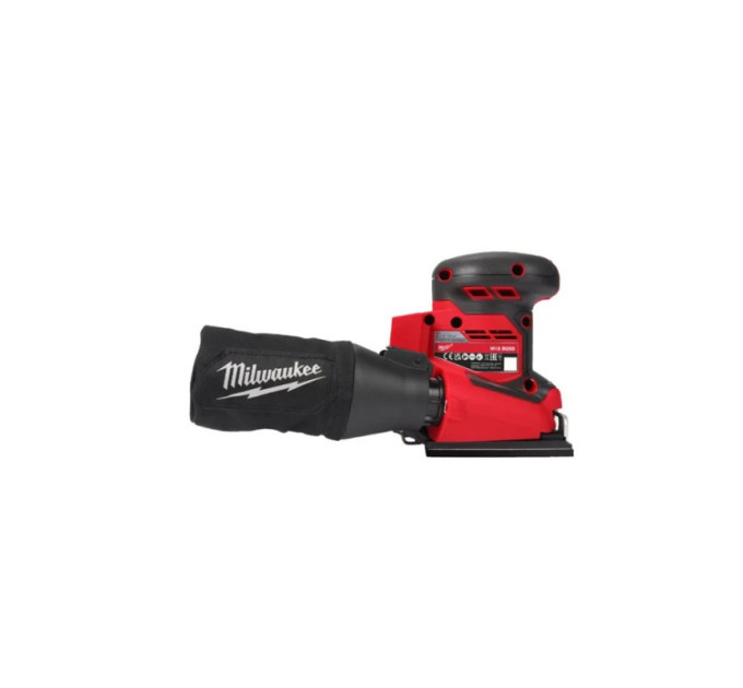 Шлифмашина вибрационная аккумуляторная MILWAUKEE M18 BQSS-0 (каркас)