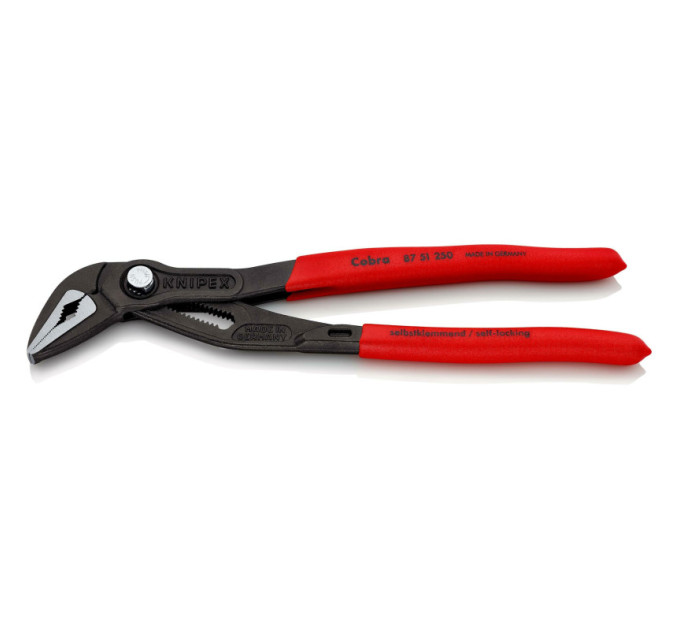 Клещи сантехнические переставные особо тонкие, Ø42мм Cobra ES KNIPEX 87 51 250 SB, фосфатированные