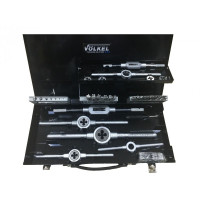 Набор метчиков и плашек M 3-M12 35 ед. HSSG DRІLBOX  VOLKEL 49107