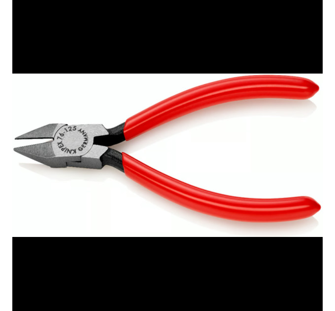 Кусачки боковые (бокорезы) для электроники, Ø2,0мм, 130мм KNIPEX 77 01 130, полированные