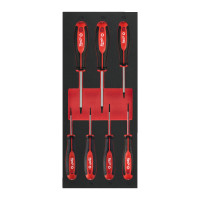 Ложемент з викрутками з тригранними рукоятками TORX (7шт) MILWAUKEE (45х175, 8х417мм) для візків