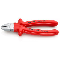 Кусачки боковые (бокорезы), Ø4,0мм, 180мм VDE KNIPEX 70 07 180, хромированные