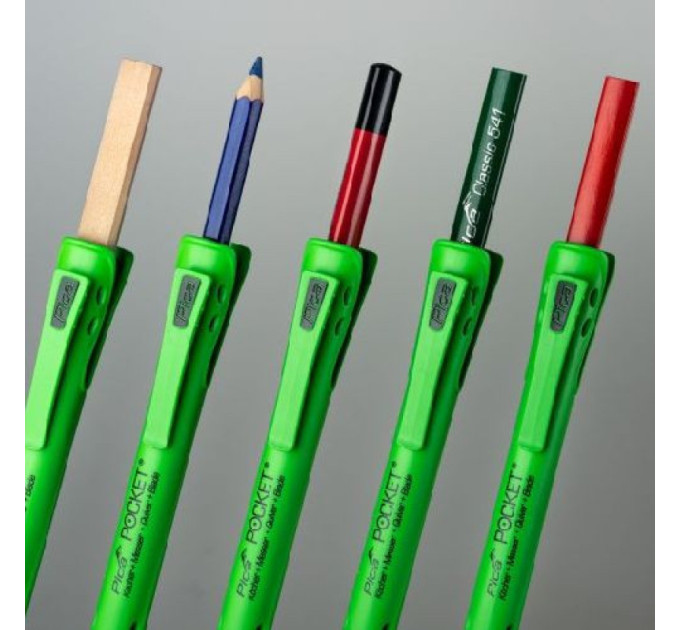 Кофр с точилкой PICA Pocet 505/04, для карандашей деревянных + 1 карандаш PICA 545, 23см