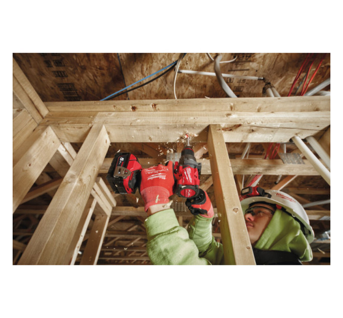 Дрель-шуруповёрт аккумуляторная бесщёточная MILWAUKEE M18 FDD3-0X (158 м) (каркас+HDкейс) + M18 B5