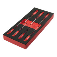 Ложемент з викрутками з тригранними рукоятками TORX (7шт) MILWAUKEE (45х175, 8х417мм) для візків