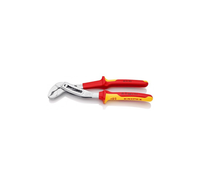 Клещи сантехнические переставные силовые Ø50мм VDE Aligator KNIPEX 88 06 250, хромированные