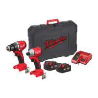 Набір з 2х інструментів безщіткових акумуляторних MILWAUKEE M18 BLCPP2B-402C Набір з 2х інструментів безщіткових акумуляторних MILWAUKEE M18 BLCPP2B-402C