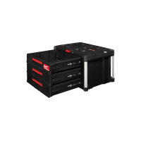 Ящик для инструмента с 3-мя выдвижными отсеками PACKOUT MILWAUKEE DRAWER BOX (560x410х363мм)