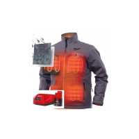 Куртка з підігрівом MILWAUKEE, M12 HJGREY5-201(S), сіра (розмір S) (+зар.пр., 1 акум.Х 2Аг)