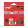 Шліфувальне коло MILWAUKEE Ø125/8 HL, зерно 80, (10шт)
