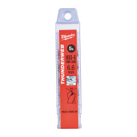 Свердло по металу THUNDERWEB HSS-G MILWAUKEE, DIN338, Ø6,6х101х63мм, (5шт)