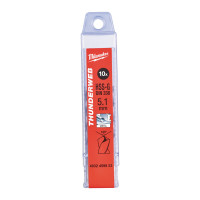 Свердло по металу THUNDERWEB HSS-G MILWAUKEE, DIN338, Ø5,1 х86х52мм, (10шт)