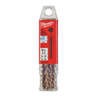 Свердло по металу HSS-Co MILWAUKEE, DIN338, Ø3,2х65х36мм, (10шт)