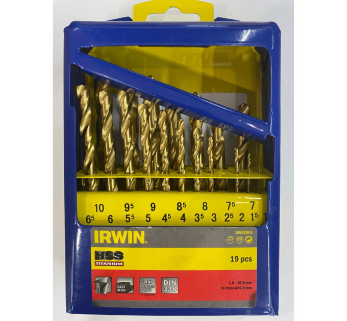 Набор свёрл HSS PRO TITANIUM CASSETTE 19 PCS