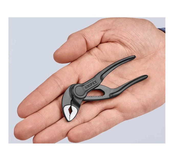 Клещи сантехнические переставные высокотехнологические, Ø28мм Cobra KNIPEX XS 87 00 100, фосфат