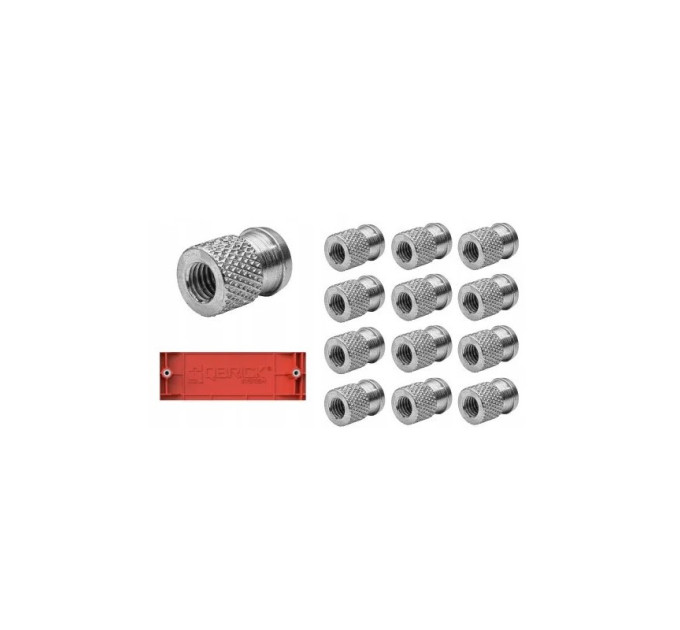 Адаптеры резьбовые QBRICK SYSTEM Threaded inserts М8 (12шт)