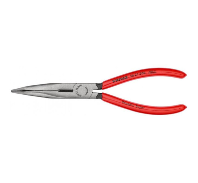 Круглогубцы плоские с режущими кромками, угол 40 °, Ø3,2мм, 200мм KNIPEX 26 21 200, фосфатированные