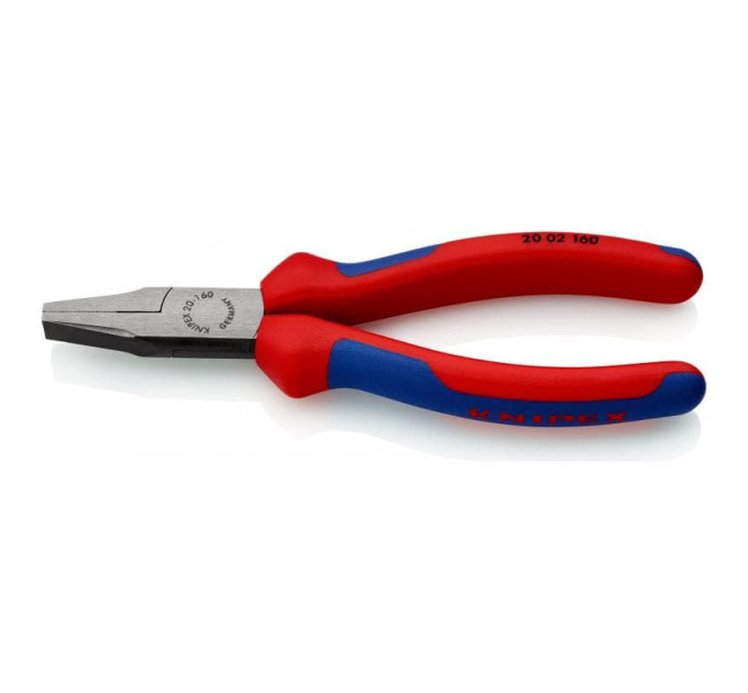 Плоскогубцы с гладкими губками, 160мм KNIPEX 20 02 160, фосфатированные