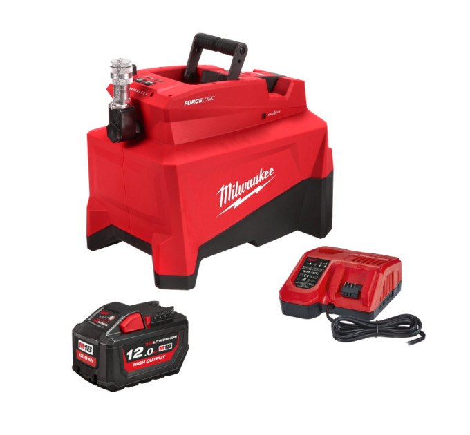 Насос вспомогательный аккумуляторный гидравлический MILWAUKEE M18 HUP700-121 (ЗУ+1Х12Ач), (замена на