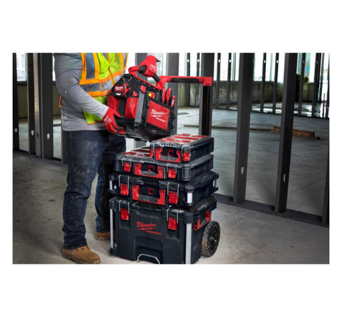 Ящик для інструментів на колесах PACKOUT MILWAUKEE TROLLEY BOX (560x410x650мм)