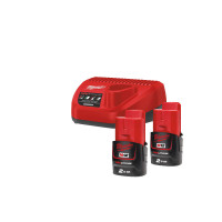 Енергокомплект MILWAUKEE M12 NRG-202 (ЗУ С12+ 2акк.Х2Ач B2)