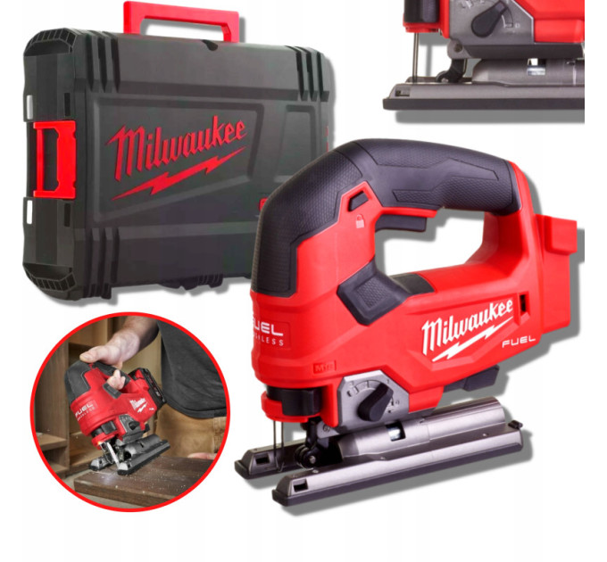 Пила лобзиковая аккумуляторная бесщёточная MILWAUKEE M18 FJS-0X (каркас+HDкейс)