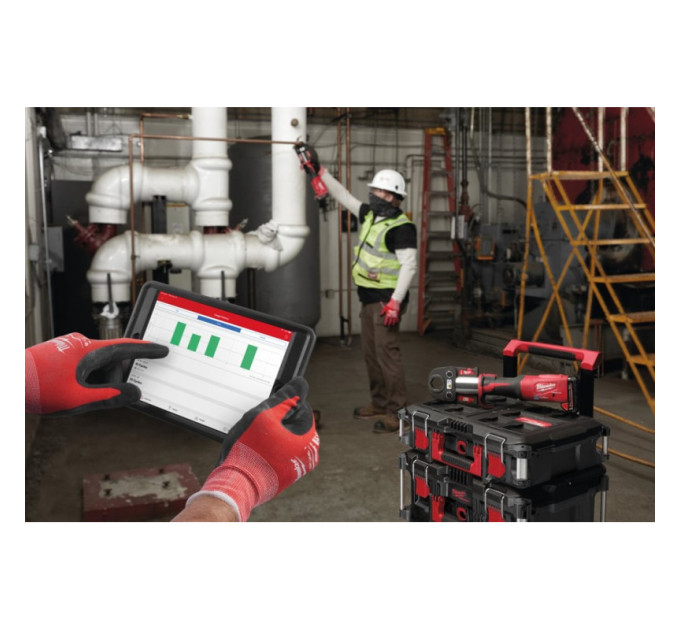 Обжимник гідравлічний акумуляторний для труб MILWAUKEE M18 ONEBLHPT-302C V-SET (ЗУ+3Х2Ач+кейс)