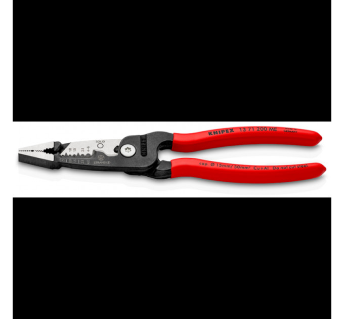 Клещи многофункциональные для електромонтажных работ KNIPEX 13 71 200 ME, метрические