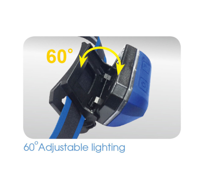 Фонарь налобный 3W LED Аккумуляторный