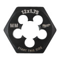 Плашка шестигранная MILWAUKEE, М12-1,75мм