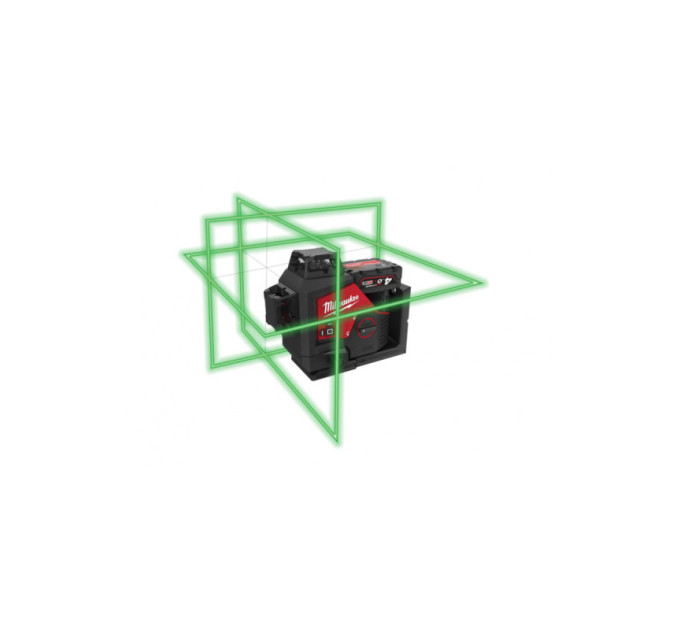 Нивелир лазерный аккумуляторный 3D MILWAUKEE, M12 3PLSKIT-401P (ЗУ+1акк.Х4Ач+оборудование+PACKOUT)