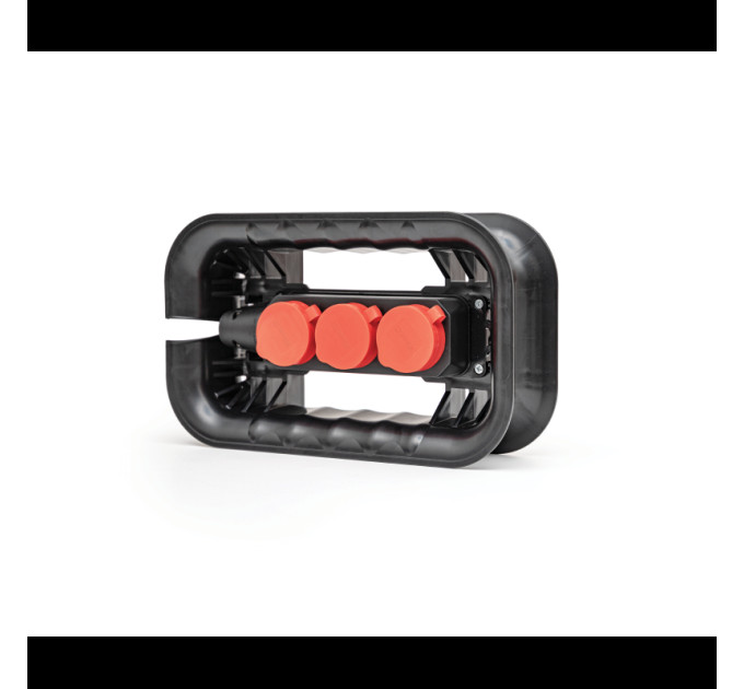 Держатель кабелей QBRICK SYSTEM CUSTOM CABLE WINDER с розетками (кабель в комплект не входит)