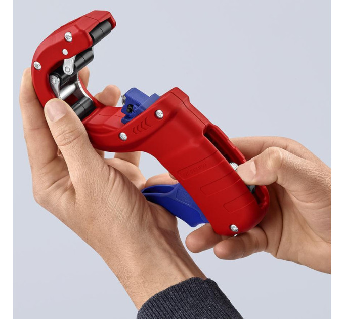 Труборез KNIPEX DP 50 для канализационних ПВХ труб 32/40/ 50мм, 90 23 01 BK