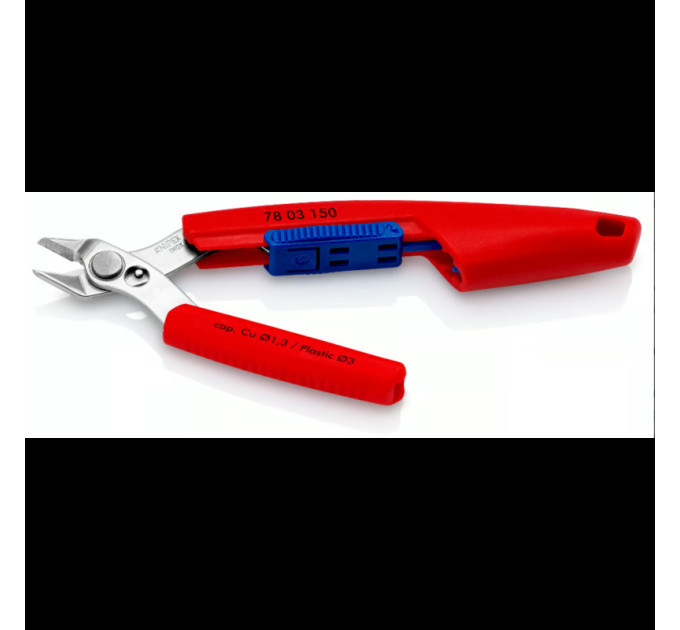 Кусачки Electronic Slim Knips, Ø1,6мм, 150мм KNIPEX 78 03 150