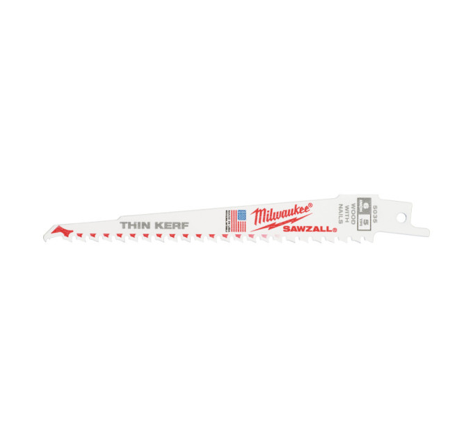 Полотно для сабельных пил FANG TIP THIN KERF MILWAUKEE, 150х5,0мм, (5 шт), (замена на 48475035)