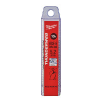 Свердло по металу THUNDERWEB HSS-G MILWAUKEE, DIN338, Ø5,2x86х52мм, (10шт)
