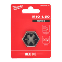 Плашка шестигранная MILWAUKEE, М10-1,50мм