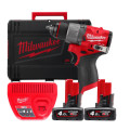 Дриль-шуруповерт акумуляторний безщітковий MILWAUKEE M12 FDD2-402X (45 Нм) (ЗУ+2ак.Х4Ач+HDкейс)