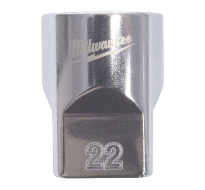 Головка торцевая хромированная ½” MILWAUKEE, (звезда 12 гранн.), 22мм