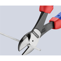 Кусачки боковые (бокорезы) особой мощности, Ø4,6мм, 250мм KNIPEX 74 02 250 SB, фосфатированные