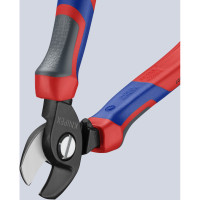Ножницы для резки кабелей, Ø15мм / 50мм², 165 мм KNIPEX 95 12 165 T BK, с страховкой фосфатированные Ножницы для резки кабелей, Ø15мм / 50мм², 165 мм KNIPEX 95 12 165 T BK, с страховкой фосфатированные