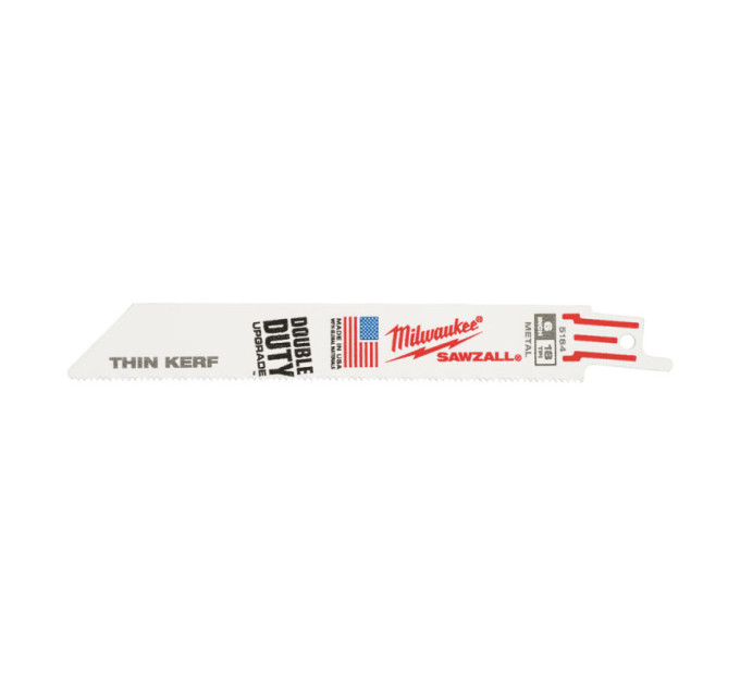 Полотно для шабельних пилок THIN KERF MILWAUKEE, 150х1,4мм, (5шт), (метал)