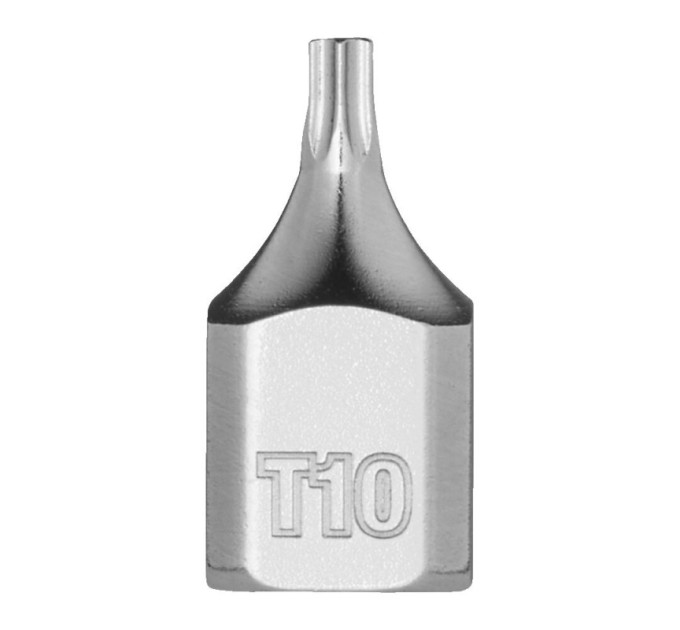 Головка торцевая хромированная ¼” MILWAUKEE укороченная с битой Torx, T10