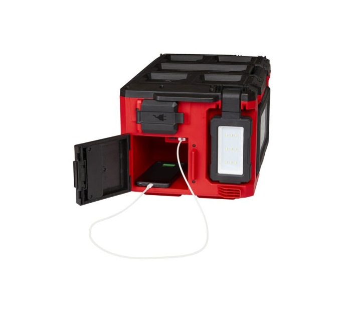 Зарядное устройство/фонарь MILWAUKEE PACKOUT M18 POALC-0